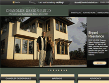 Tablet Screenshot of chandlerdesignbuild.com